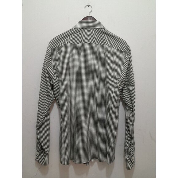 Thomas Pink Size 16.5 Slim Fit Preppy Casual Work Long Sleeve Button-Down Shirt - Picture 3 of 5